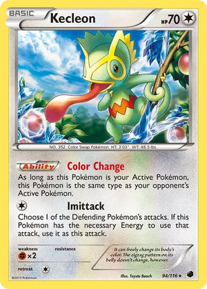 Pokemon TCG - Plasma Freeze - Kecleon - 94/116 - Reverse Holofoil
