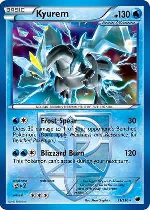 Pokemon TCG - Plasma Freeze - Kyurem - 31/116 - Reverse Holofoil