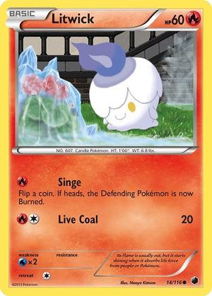 Pokemon TCG - Plasma Freeze - Litwick - 14/116