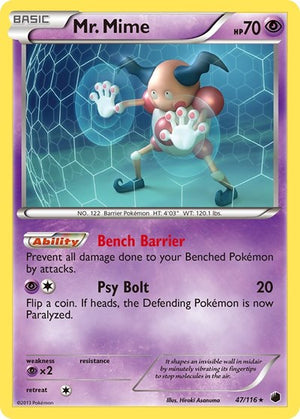 Pokemon TCG - Plasma Freeze - Mr. Mime - 47/116