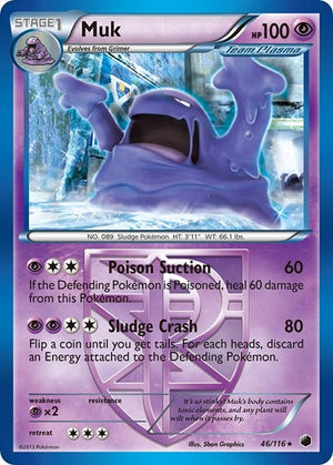 Pokemon TCG - Plasma Freeze - Muk - 46/116 - Reverse Holofoil