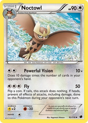 Pokemon TCG - Plasma Freeze - Noctowl - 92/116