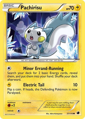 Pokemon TCG - Plasma Freeze - Pachirisu - 37/116 - Reverse Holofoil