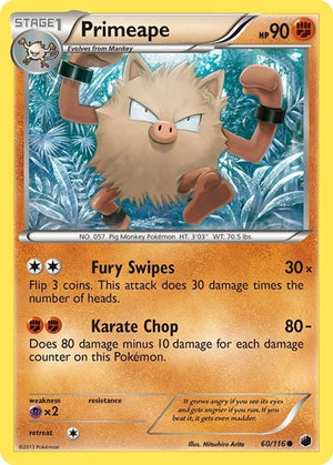 Pokemon TCG - Plasma Freeze - Primeape - 60/116
