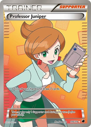 Pokemon TCG - Plasma Freeze - Professor Juniper - 116/116 - Holofoil