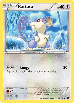Pokemon TCG - Plasma Freeze - Rattata - 87/116