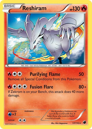 Pokemon TCG - Plasma Freeze - Reshiram - 17/116 - Holofoil