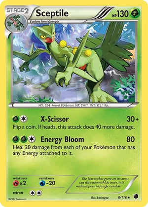Pokemon TCG - Plasma Freeze - Sceptile - 8/116 - Holofoil