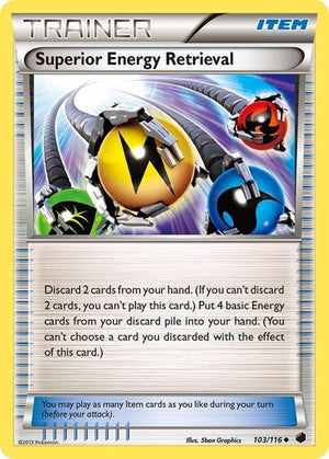 Pokemon TCG - Plasma Freeze - Superior Energy Retrieval - 103/116