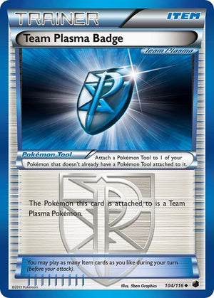 Pokemon TCG - Plasma Freeze - Team Plasma Badge - 104/116