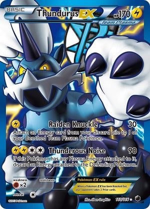 Pokemon TCG - Plasma Freeze - Thundurus EX - 110/116 - Holofoil