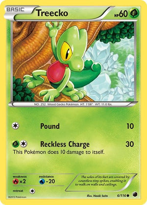 Pokemon TCG - Plasma Freeze - Treecko - 6/116 - Reverse Holofoil