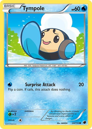 Pokemon TCG - Plasma Freeze - Tympole - 24/116 - Reverse Holofoil