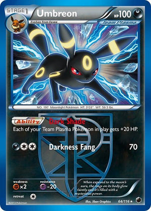 Pokemon TCG - Plasma Freeze - Umbreon - 64/116 - Holofoil