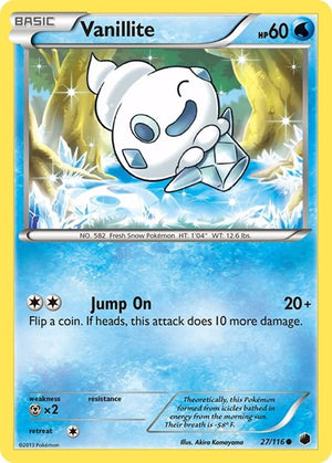 Pokemon TCG - Plasma Freeze - Vanillite - 27/116