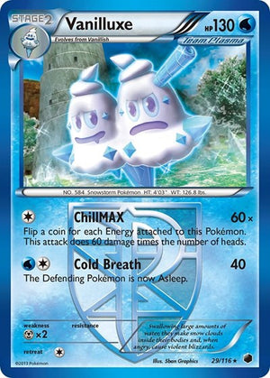 Pokemon TCG - Plasma Freeze - Vanilluxe - 29/116 - Reverse Holofoil