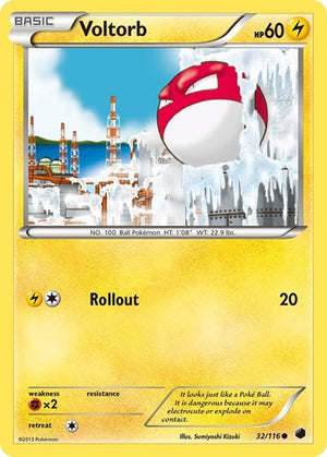 Pokemon TCG - Plasma Freeze - Voltorb - 32/116 - Reverse Holofoil