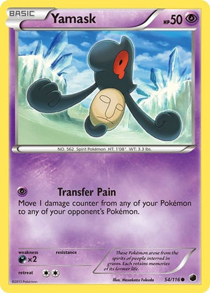 Pokemon TCG - Plasma Freeze - Yamask - 54/116