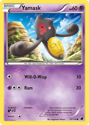 Pokemon TCG - Plasma Freeze - Yamask - 55/116