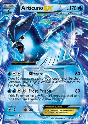 Pokemon TCG - Plasma Storm - Articuno EX - 25/135 - Holofoil