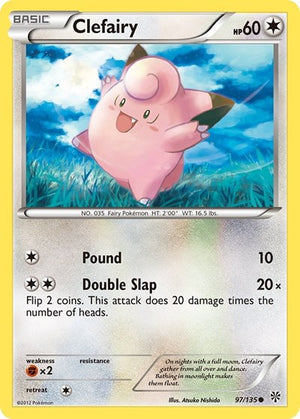 Pokemon TCG - Plasma Storm - Clefairy - 97/135
