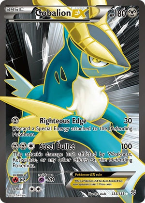 Pokemon TCG - Plasma Storm - Cobalion EX - 133/135 - Holofoil