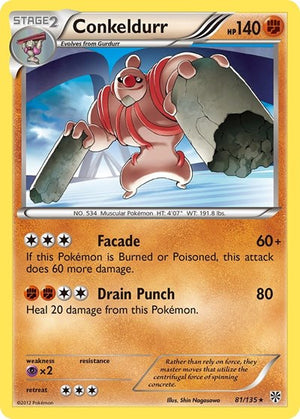 Pokemon TCG - Plasma Storm - Conkeldurr - 81/135