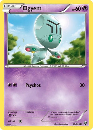 Pokemon TCG - Plasma Storm - Elgyem - 68/135