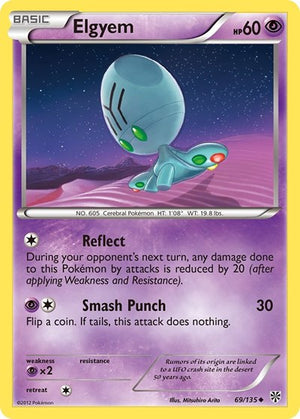 Pokemon TCG - Plasma Storm - Elgyem - 69/135