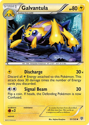 Pokemon TCG - Plasma Storm - Galvantula - 51/135 - Reverse Holofoil