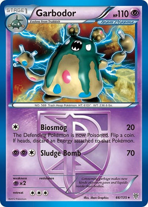 Pokemon TCG - Plasma Storm - Garbodor - 66/135 - Holofoil