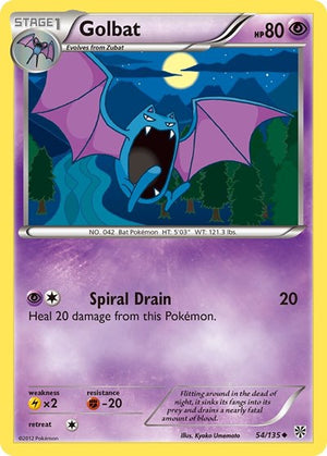 Pokemon TCG - Plasma Storm - Golbat - 54/135 - Reverse Holofoil