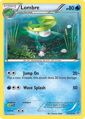 Pokemon TCG - Plasma Storm - Lombre - 30/135 - Reverse Holofoil