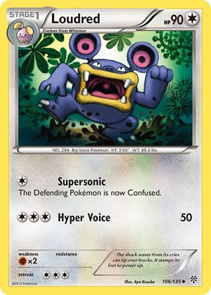 Pokemon TCG - Plasma Storm - Loudred - 106/135