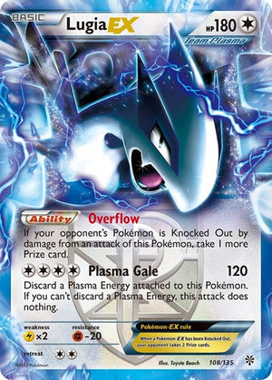 Pokemon TCG - Plasma Storm - Lugia EX - 108/135 - Holofoil