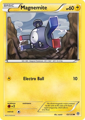 Pokemon TCG - Plasma Storm - Magnemite - 43/135