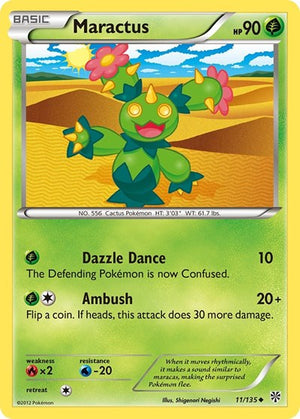 Pokemon TCG - Plasma Storm - Maractus - 11/135 - Reverse Holofoil