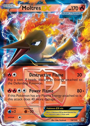 Pokemon TCG - Plasma Storm - Moltres EX - 14/135 - Holofoil