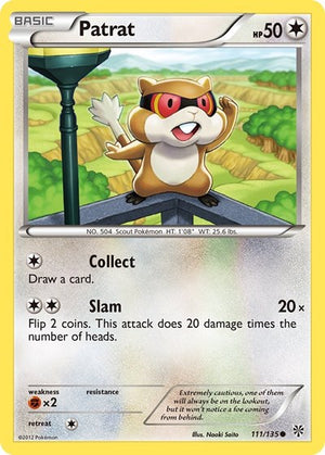 Pokemon TCG - Plasma Storm - Patrat - 111/135