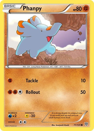 Pokemon TCG - Plasma Storm - Phanpy - 71/135