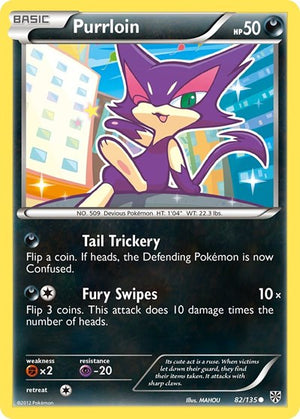 Pokemon TCG - Plasma Storm - Purrloin - 82/135 - Reverse Holofoil