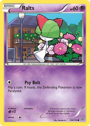 Pokemon TCG - Plasma Storm - Ralts - 59/135 - Reverse Holofoil