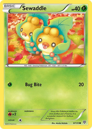 Pokemon TCG - Plasma Storm - Sewaddle - 8/135