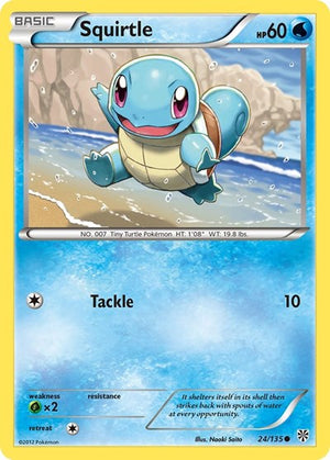 Pokemon TCG - Plasma Storm - Squirtle - 24/135 - Reverse Holofoil