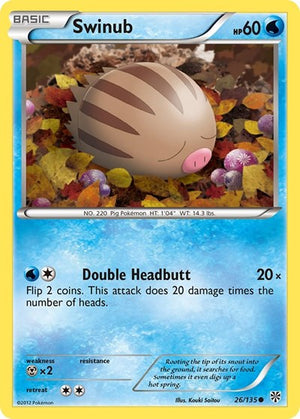 Pokemon TCG - Plasma Storm - Swinub - 26/135