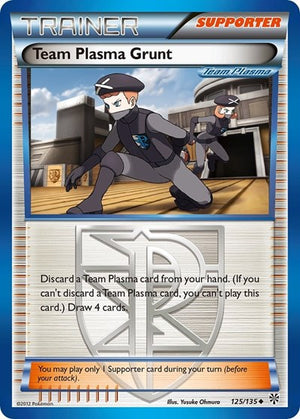 Pokemon TCG - Plasma Storm - Team Plasma Grunt - 125/135