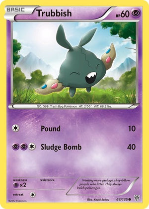 Pokemon TCG - Plasma Storm - Trubbish - 64/135 - Reverse Holofoil