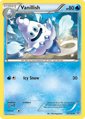 Pokemon TCG - Plasma Storm - Vanillish - 36/135