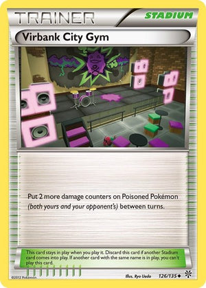 Pokemon TCG - Plasma Storm - Virbank City Gym - 126/135 - Reverse Holofoil
