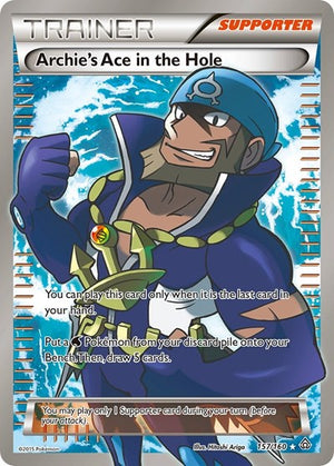 Pokemon TCG - XY - Primal Clash - Archie's Ace in the Hole - 157/160 - Holofoil